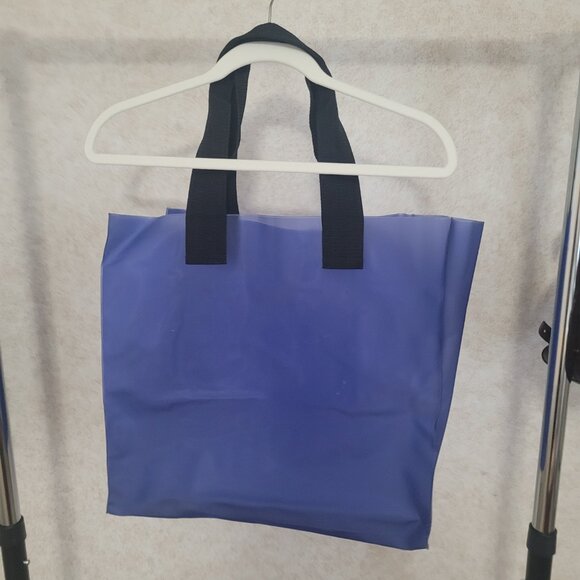 VW Blue Tote Bag Volkswagen Heavy Reusable Plastic Tote - Picture 3 of 15